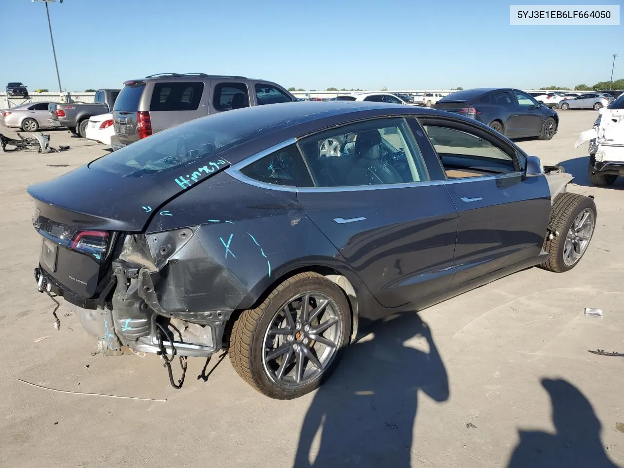 5YJ3E1EB6LF664050 2020 Tesla Model 3