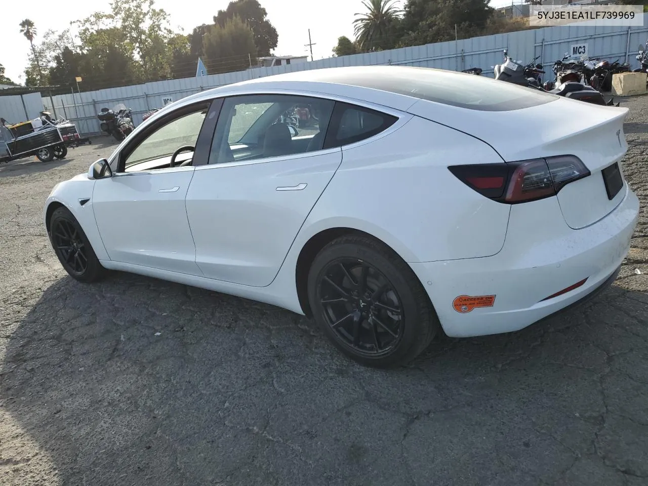 2020 Tesla Model 3 VIN: 5YJ3E1EA1LF739969 Lot: 72054844