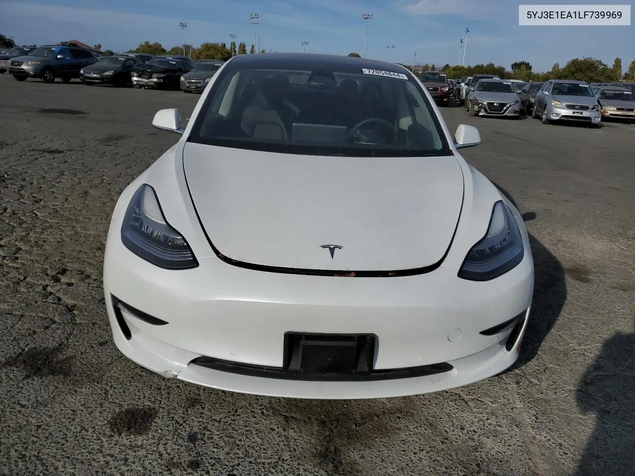 2020 Tesla Model 3 VIN: 5YJ3E1EA1LF739969 Lot: 72054844