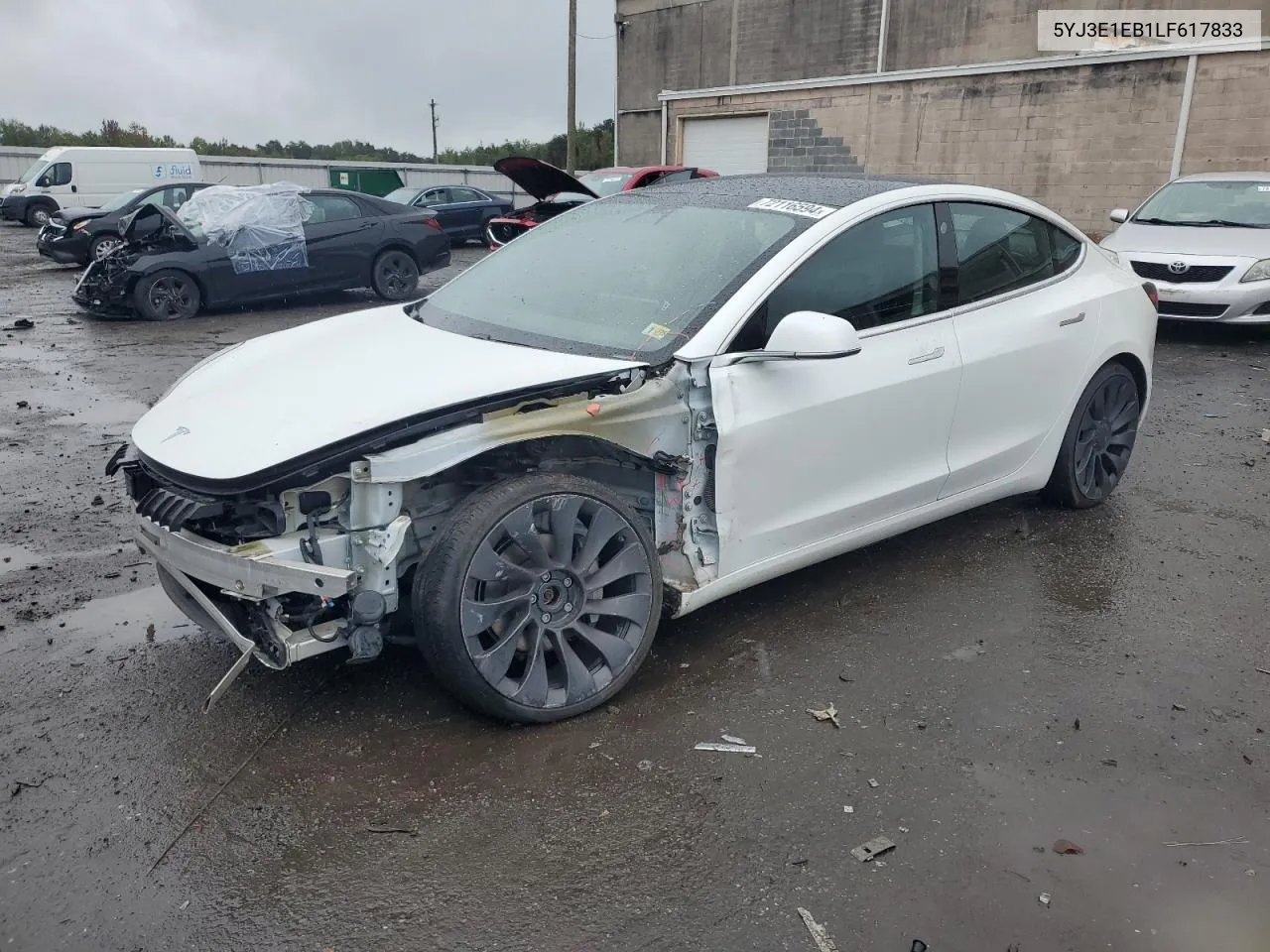 5YJ3E1EB1LF617833 2020 Tesla Model 3