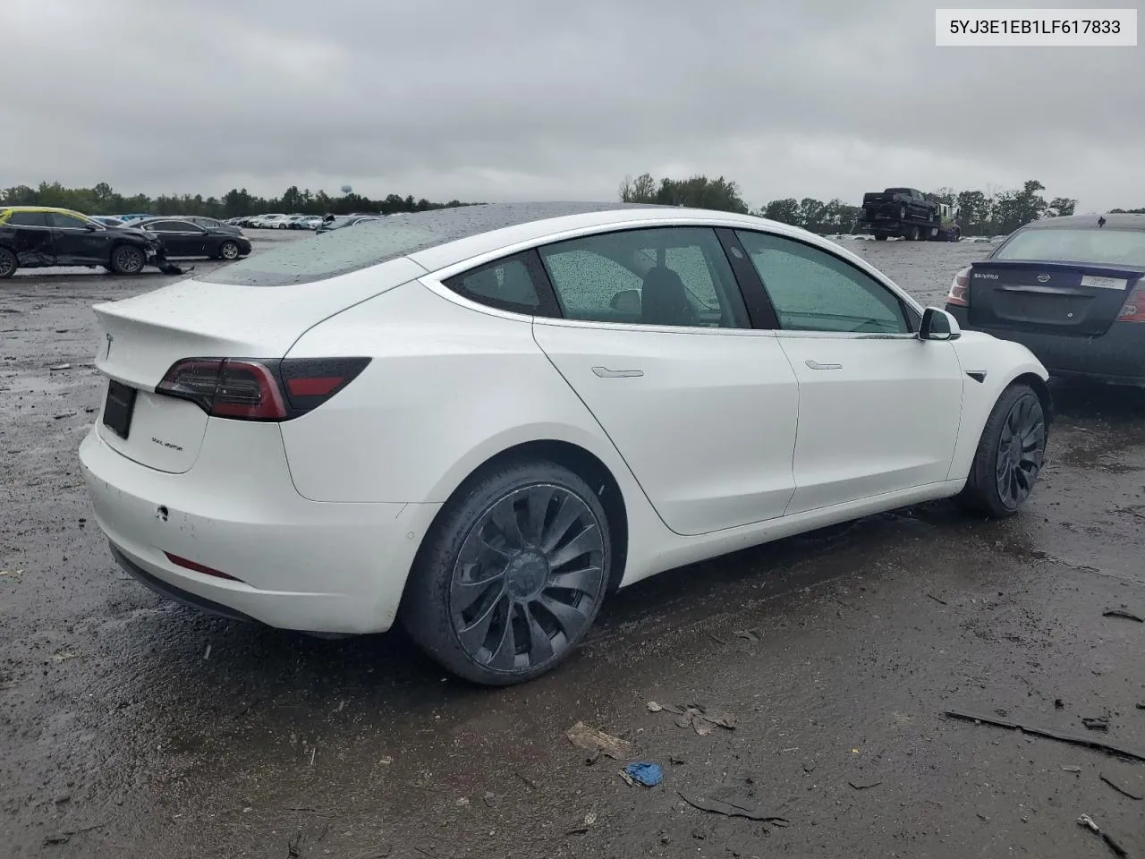 2020 Tesla Model 3 VIN: 5YJ3E1EB1LF617833 Lot: 72116594