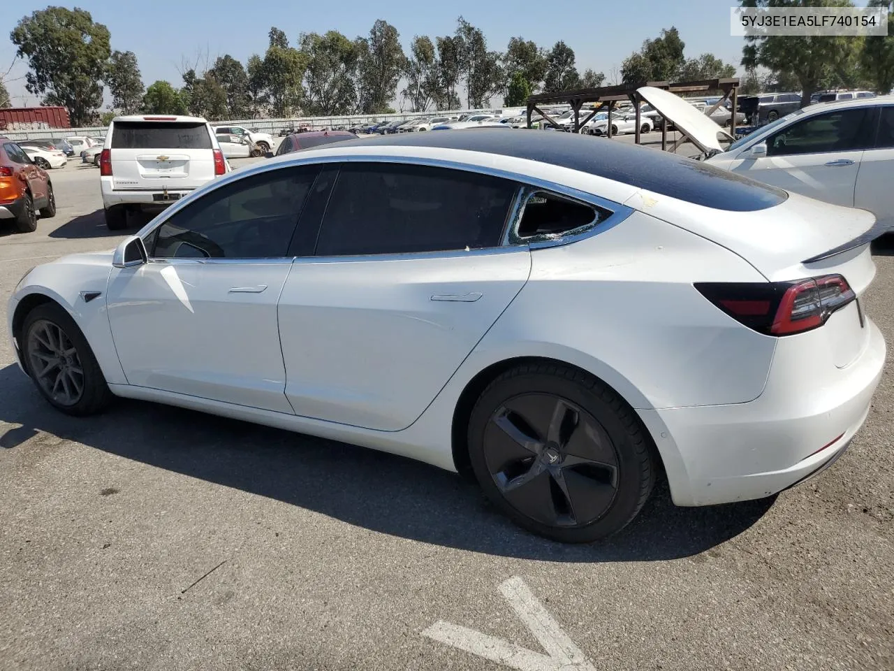 2020 Tesla Model 3 VIN: 5YJ3E1EA5LF740154 Lot: 72274564