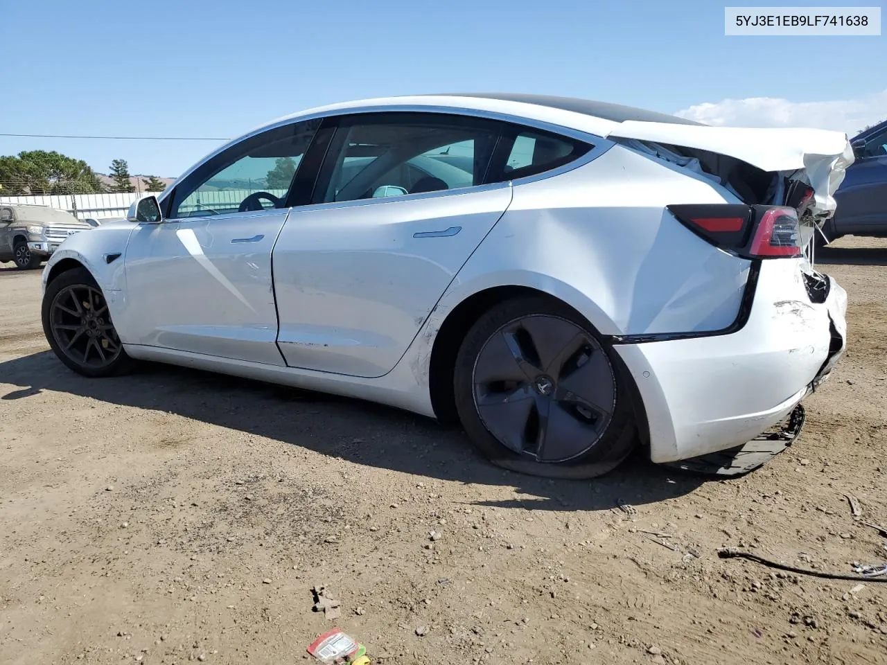 2020 Tesla Model 3 VIN: 5YJ3E1EB9LF741638 Lot: 72285354