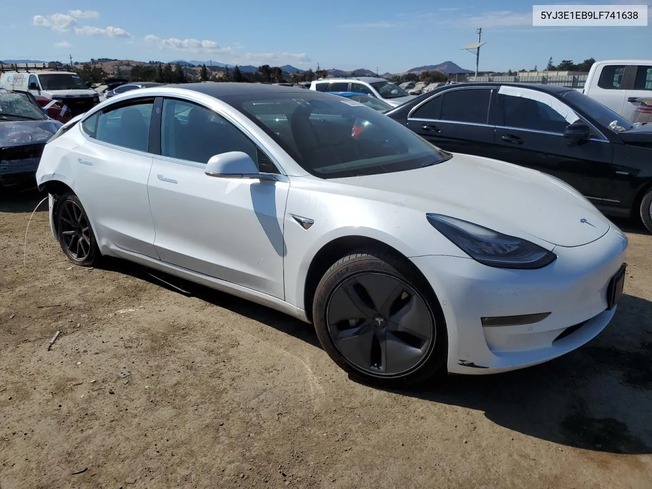 2020 Tesla Model 3 VIN: 5YJ3E1EB9LF741638 Lot: 72285354