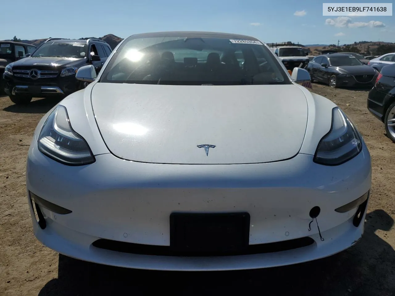 2020 Tesla Model 3 VIN: 5YJ3E1EB9LF741638 Lot: 72285354