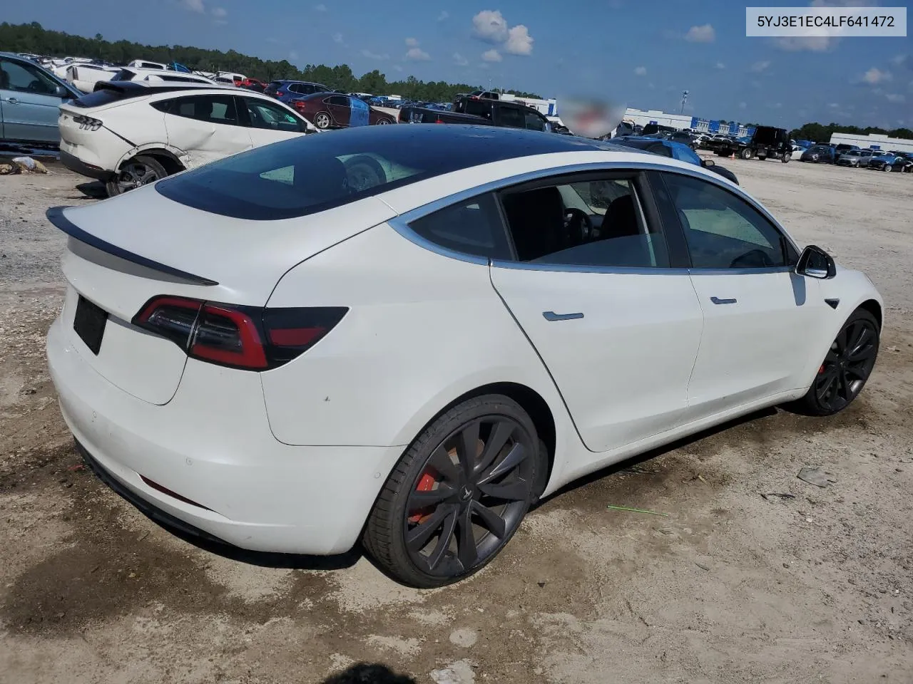 2020 Tesla Model 3 VIN: 5YJ3E1EC4LF641472 Lot: 72370304