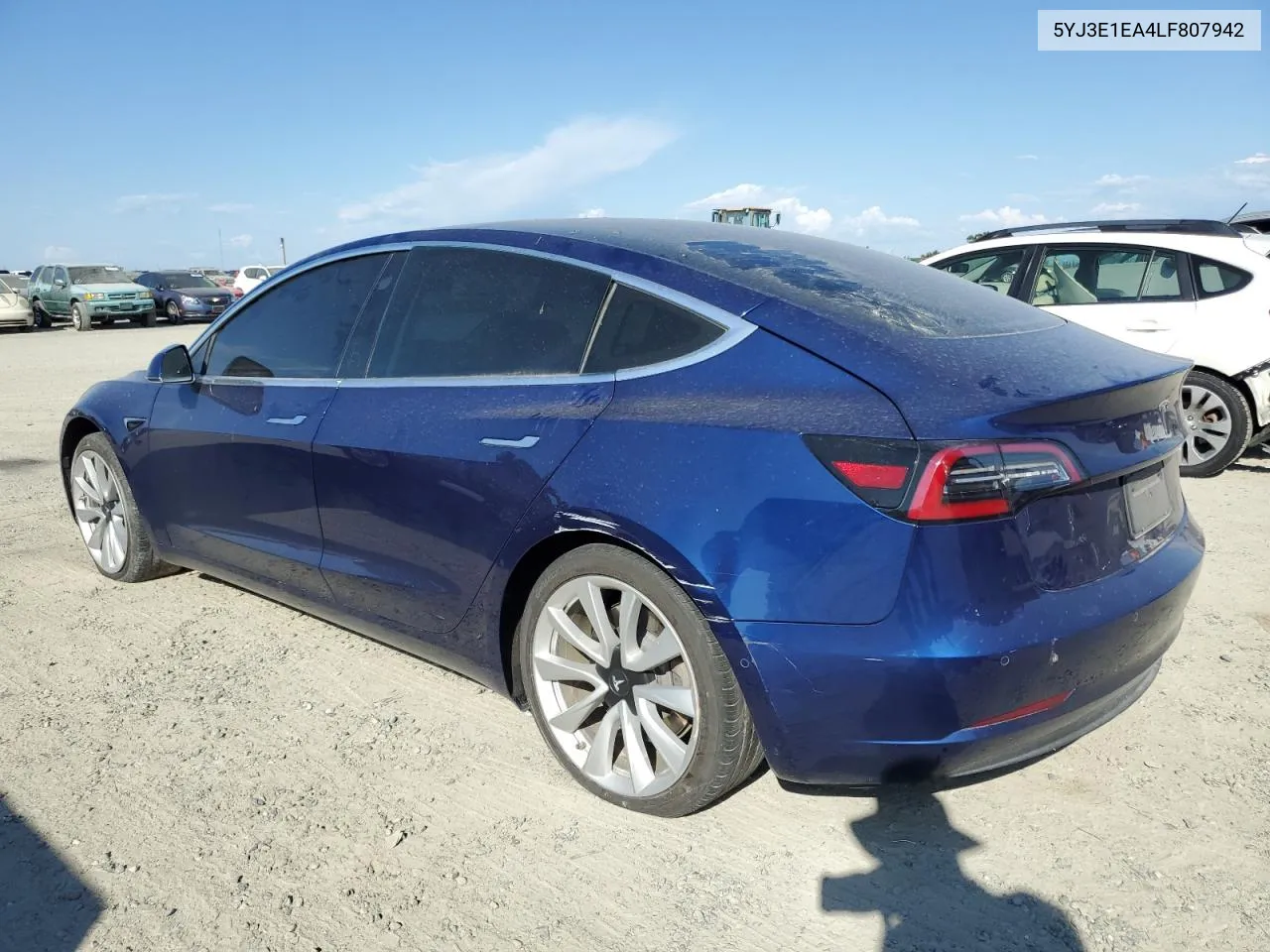 2020 Tesla Model 3 VIN: 5YJ3E1EA4LF807942 Lot: 72448094