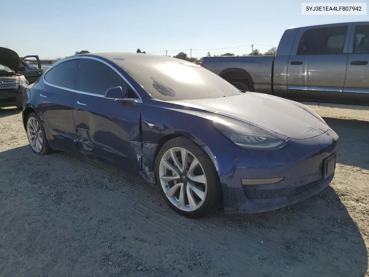 2020 Tesla Model 3 VIN: 5YJ3E1EA4LF807942 Lot: 72448094