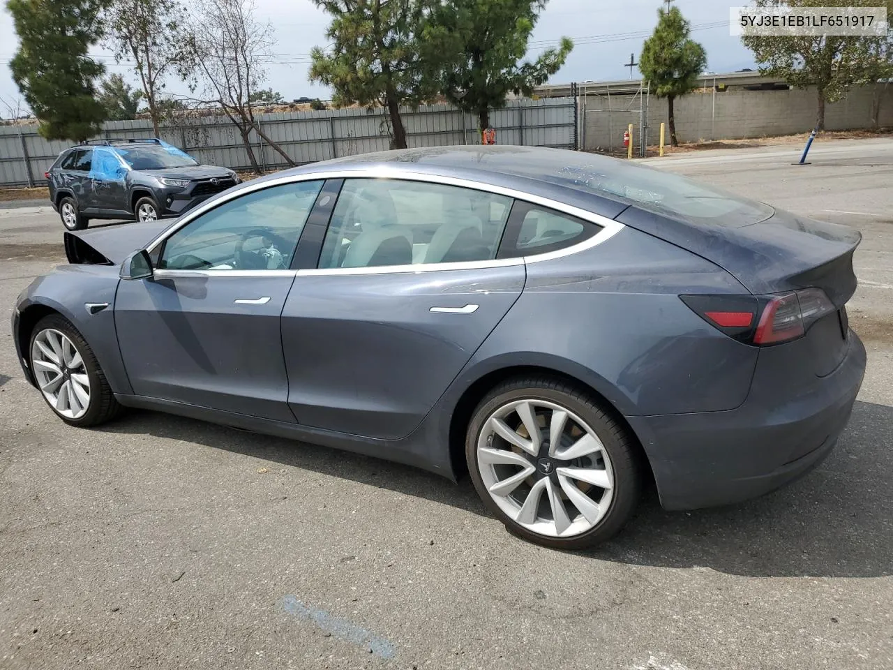 2020 Tesla Model 3 VIN: 5YJ3E1EB1LF651917 Lot: 72451624