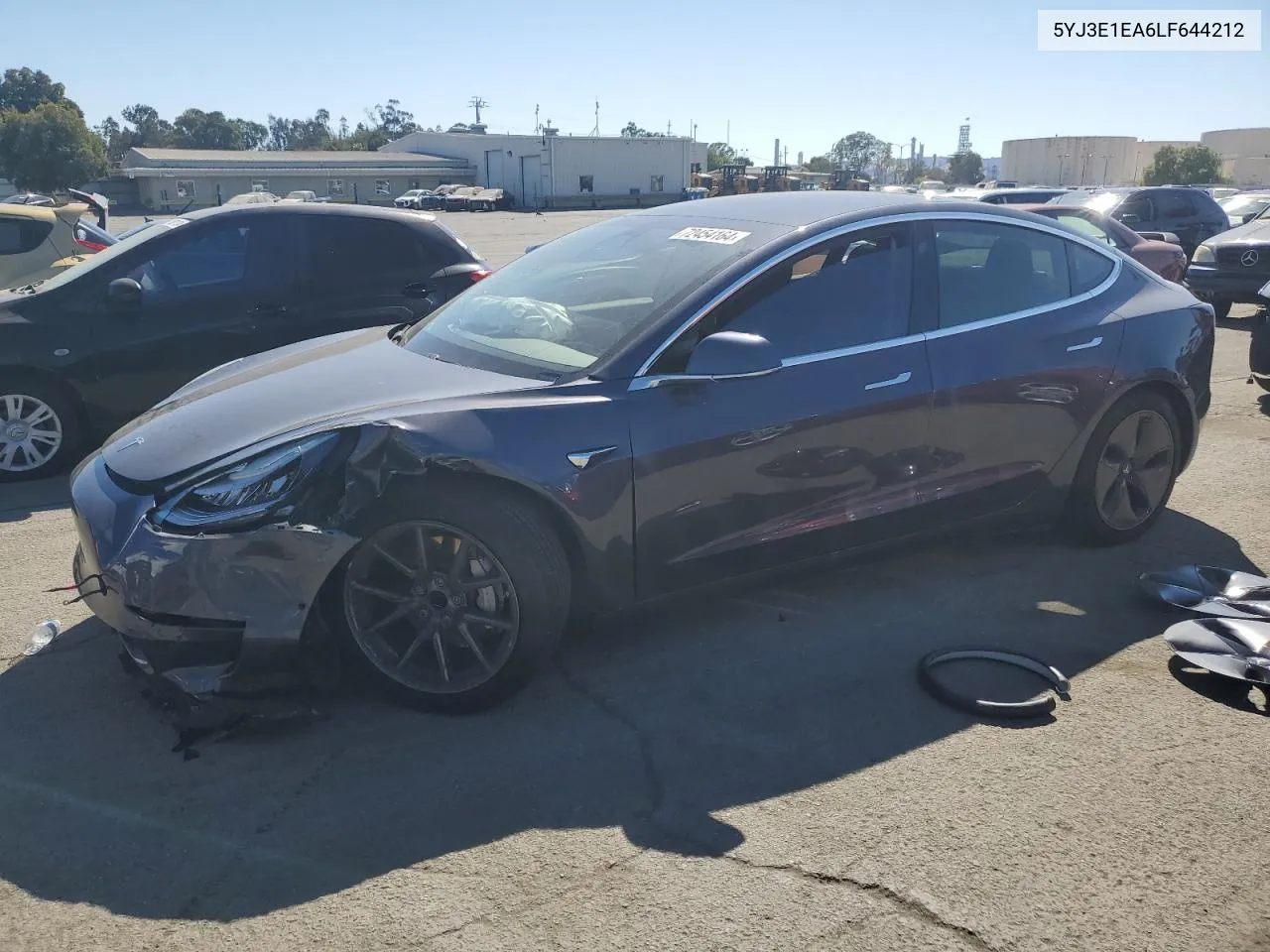 2020 Tesla Model 3 VIN: 5YJ3E1EA6LF644212 Lot: 72454164