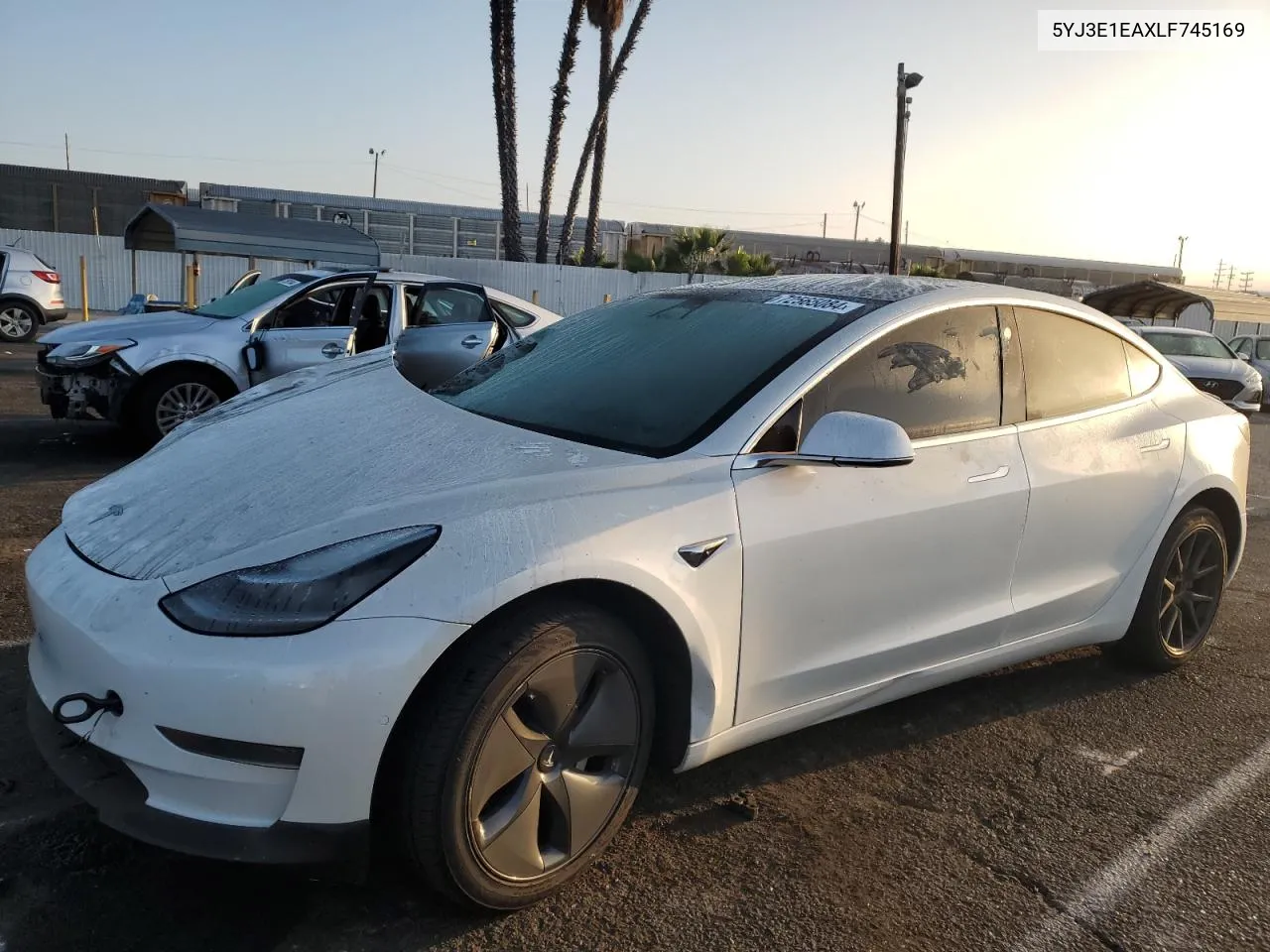 2020 Tesla Model 3 VIN: 5YJ3E1EAXLF745169 Lot: 72565084