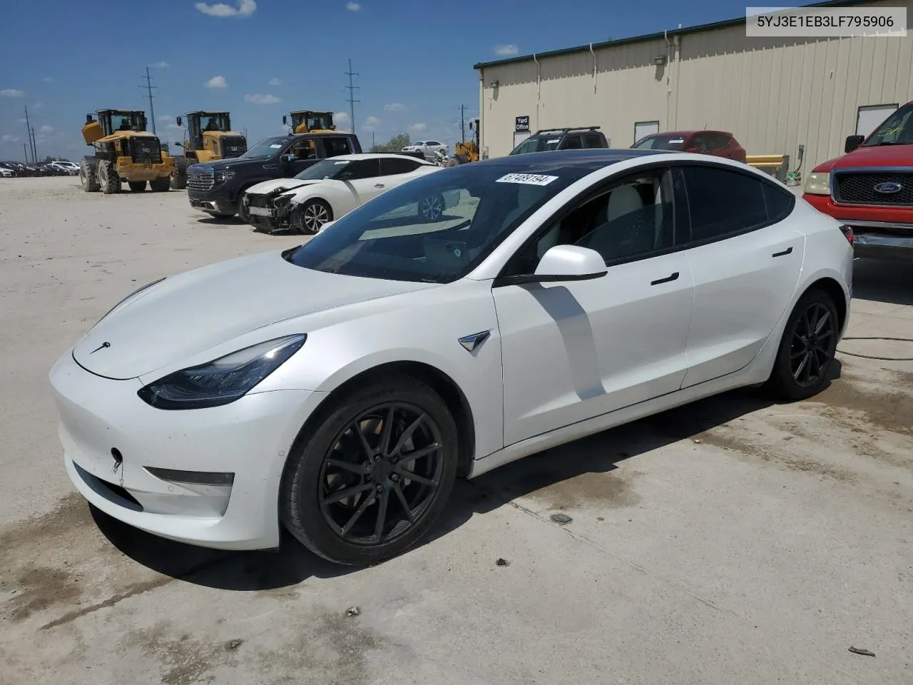 5YJ3E1EB3LF795906 2020 Tesla Model 3