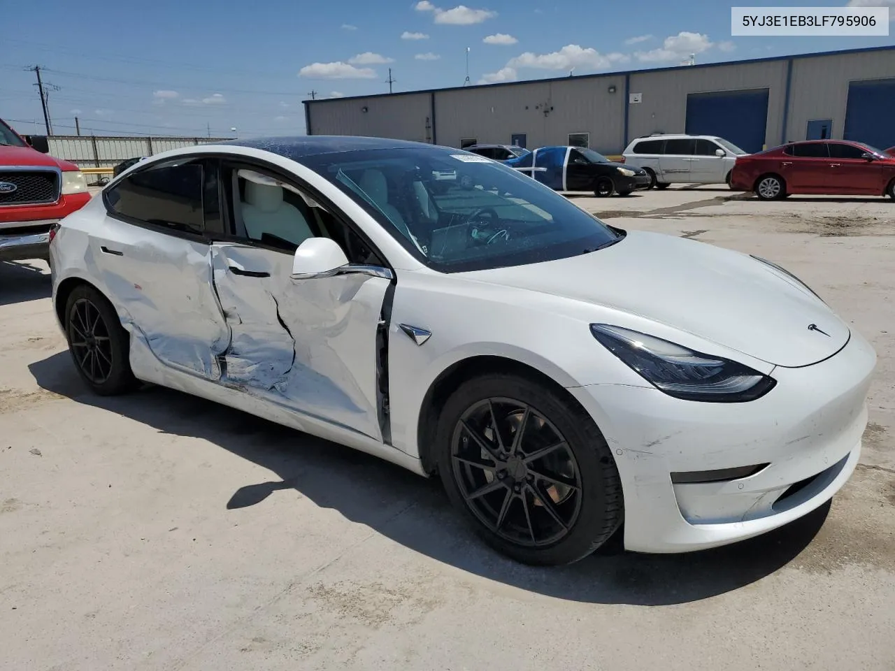 2020 Tesla Model 3 VIN: 5YJ3E1EB3LF795906 Lot: 72592524