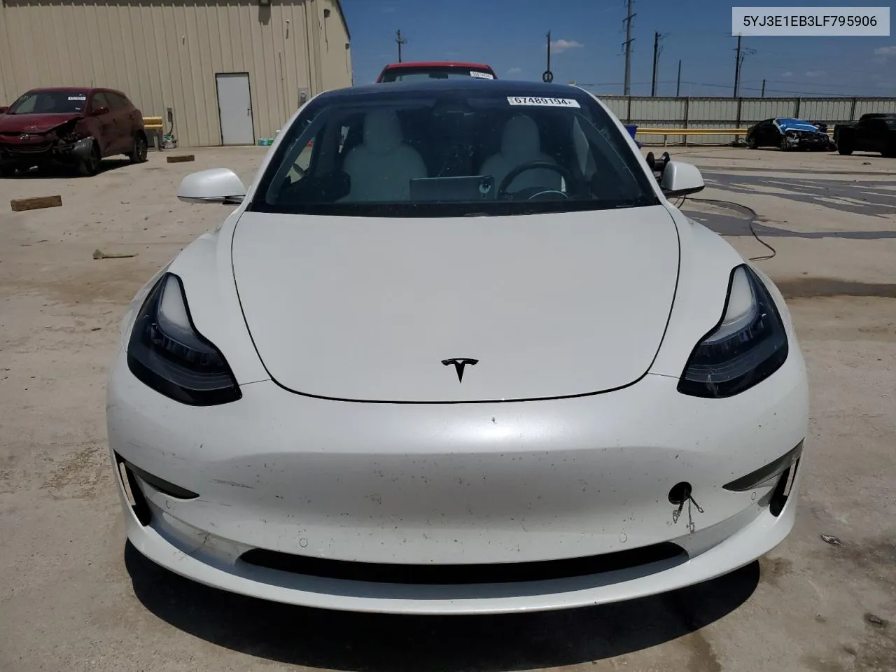 2020 Tesla Model 3 VIN: 5YJ3E1EB3LF795906 Lot: 72592524