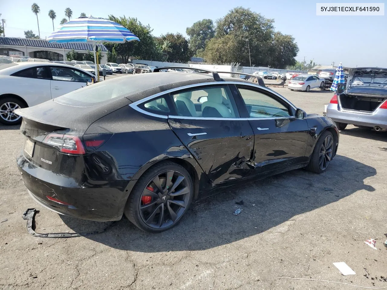 2020 Tesla Model 3 VIN: 5YJ3E1ECXLF641590 Lot: 72616554