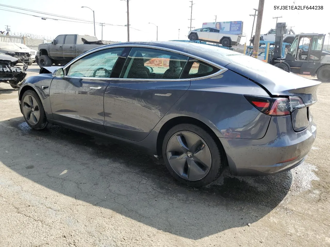 2020 Tesla Model 3 VIN: 5YJ3E1EA2LF644238 Lot: 72638284