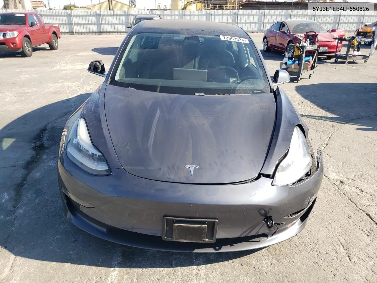 2020 Tesla Model 3 VIN: 5YJ3E1EB4LF650826 Lot: 72909624