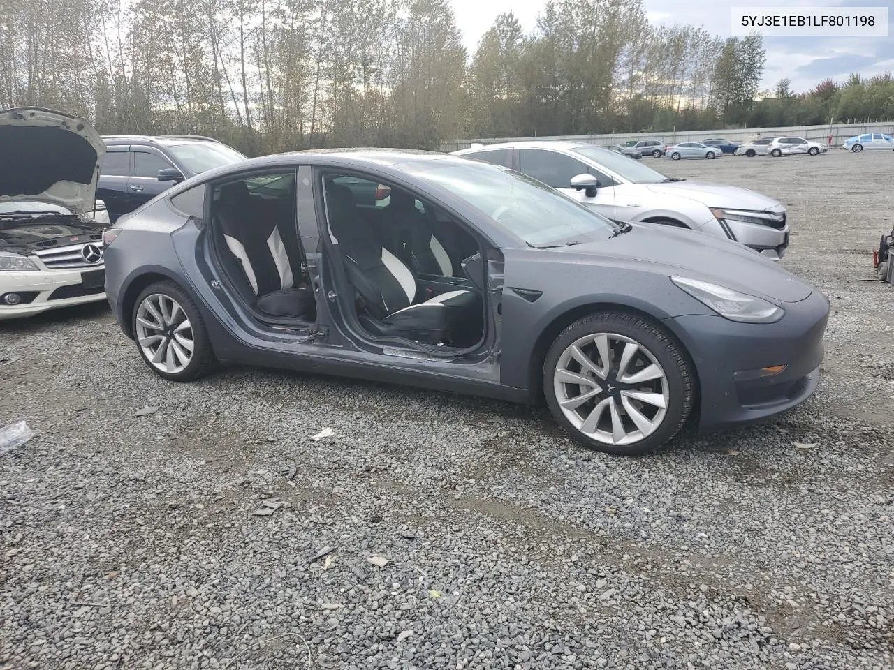 5YJ3E1EB1LF801198 2020 Tesla Model 3