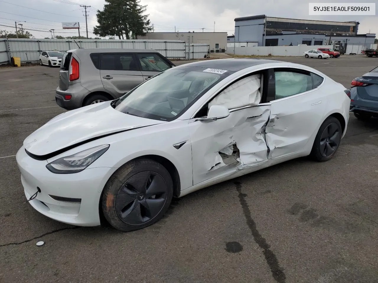 2020 Tesla Model 3 VIN: 5YJ3E1EA0LF509601 Lot: 73082434