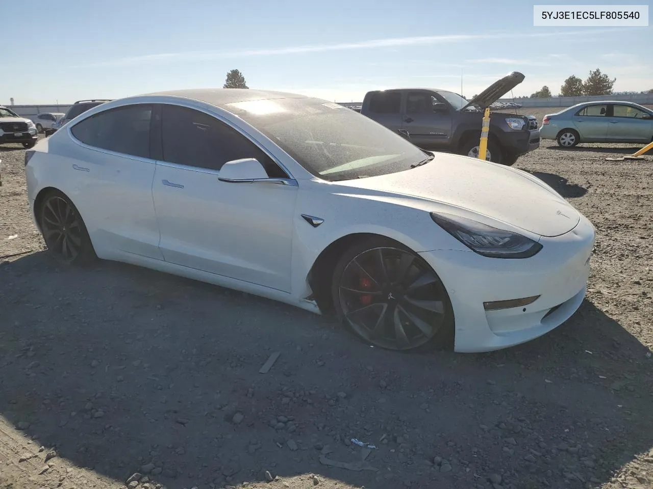 2020 Tesla Model 3 VIN: 5YJ3E1EC5LF805540 Lot: 73208744