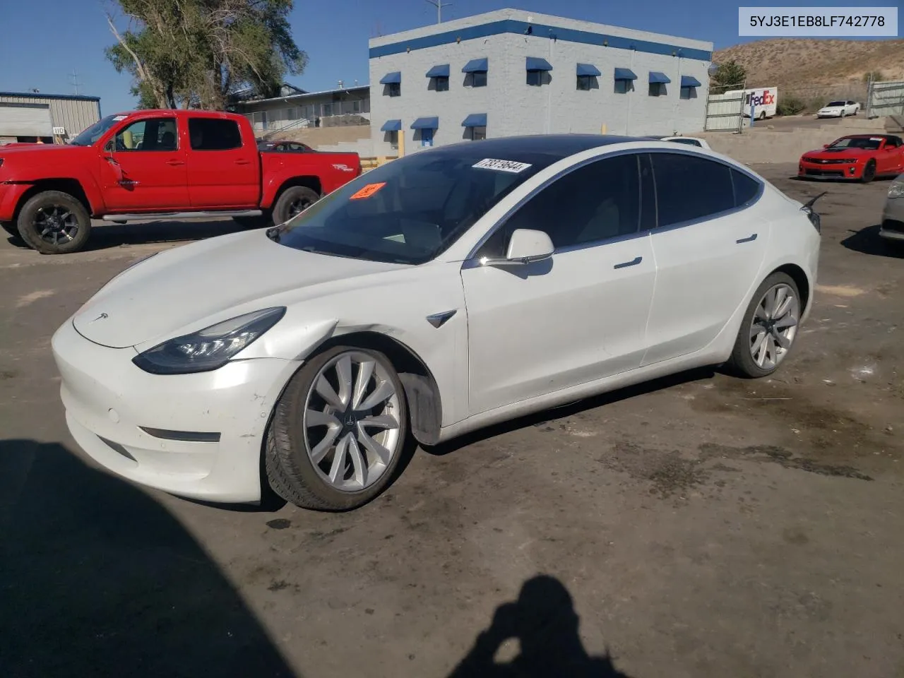 2020 Tesla Model 3 VIN: 5YJ3E1EB8LF742778 Lot: 73319644