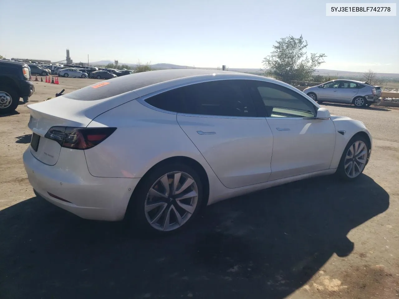 5YJ3E1EB8LF742778 2020 Tesla Model 3