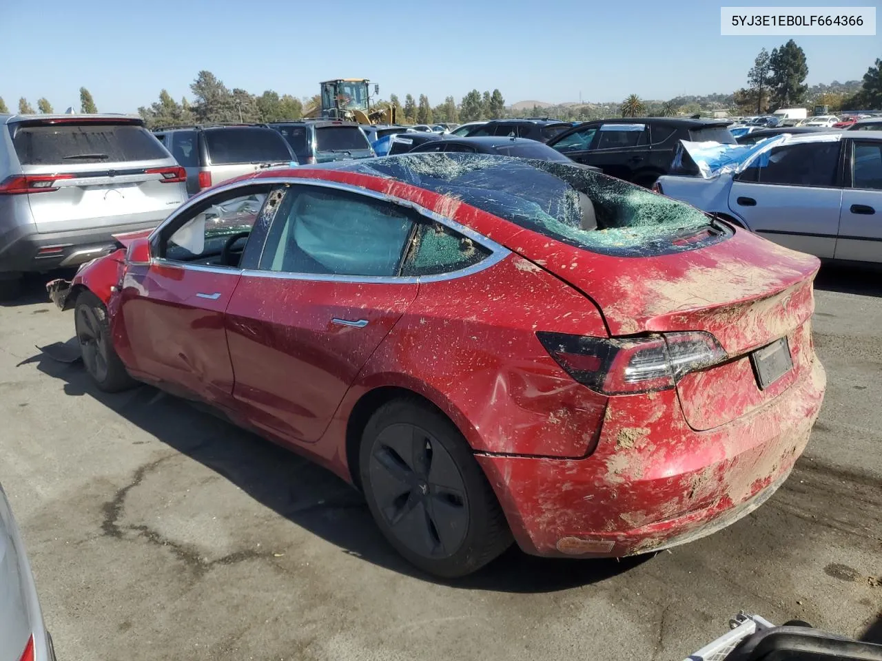 2020 Tesla Model 3 VIN: 5YJ3E1EB0LF664366 Lot: 73378784