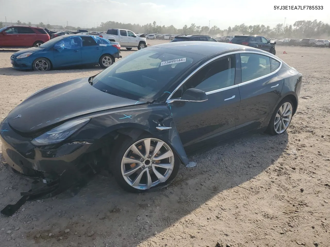 2020 Tesla Model 3 VIN: 5YJ3E1EA7LF785533 Lot: 73499144