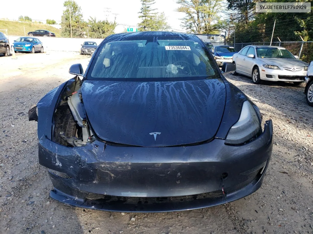 2020 Tesla Model 3 VIN: 5YJ3E1EB1LF790929 Lot: 73536044