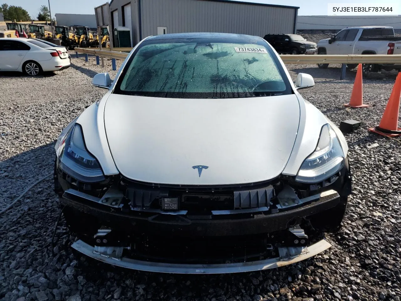 2020 Tesla Model 3 VIN: 5YJ3E1EB3LF787644 Lot: 73743834