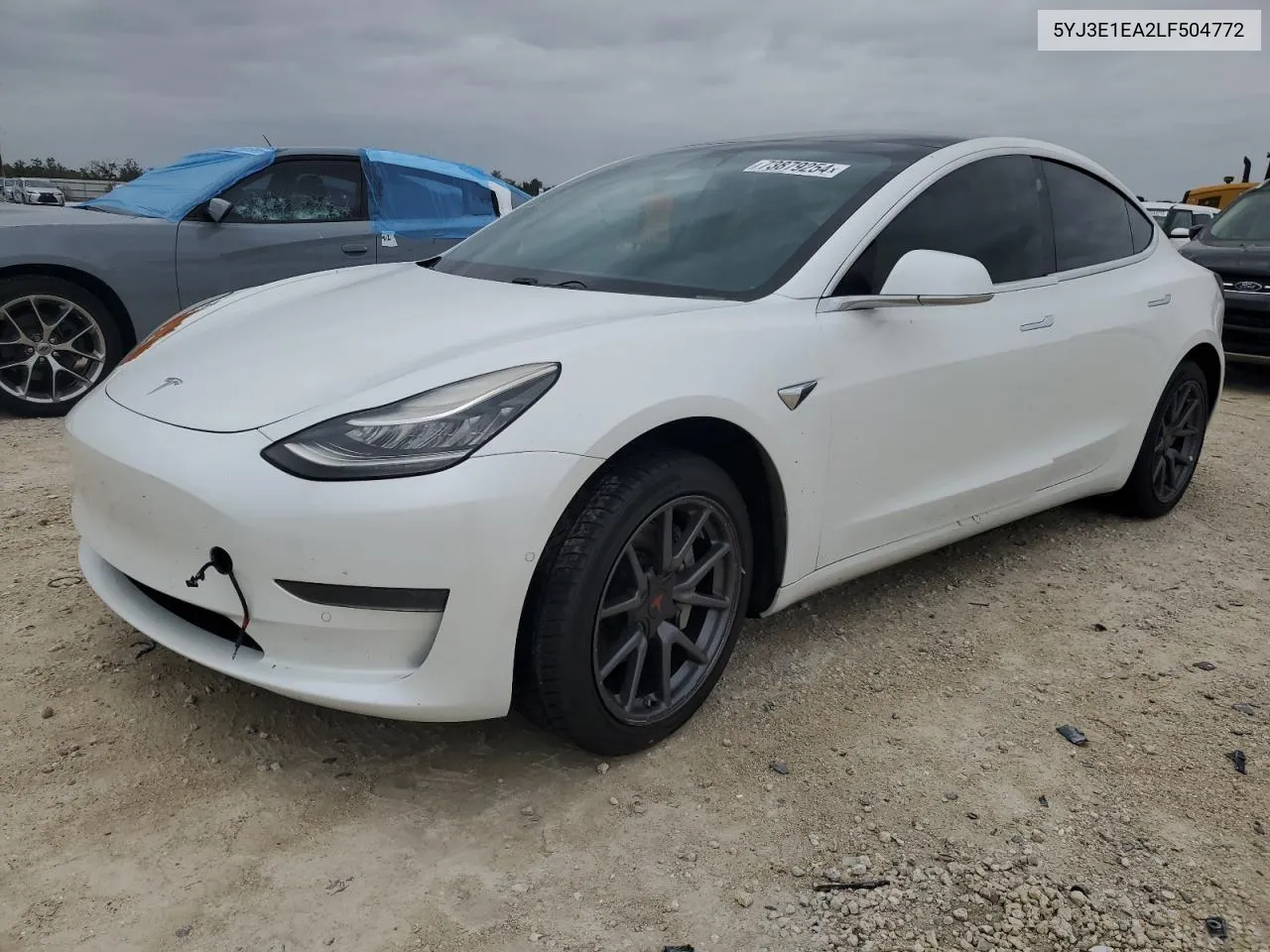 2020 Tesla Model 3 VIN: 5YJ3E1EA2LF504772 Lot: 73879254