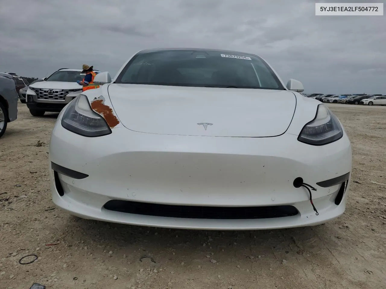 2020 Tesla Model 3 VIN: 5YJ3E1EA2LF504772 Lot: 73879254