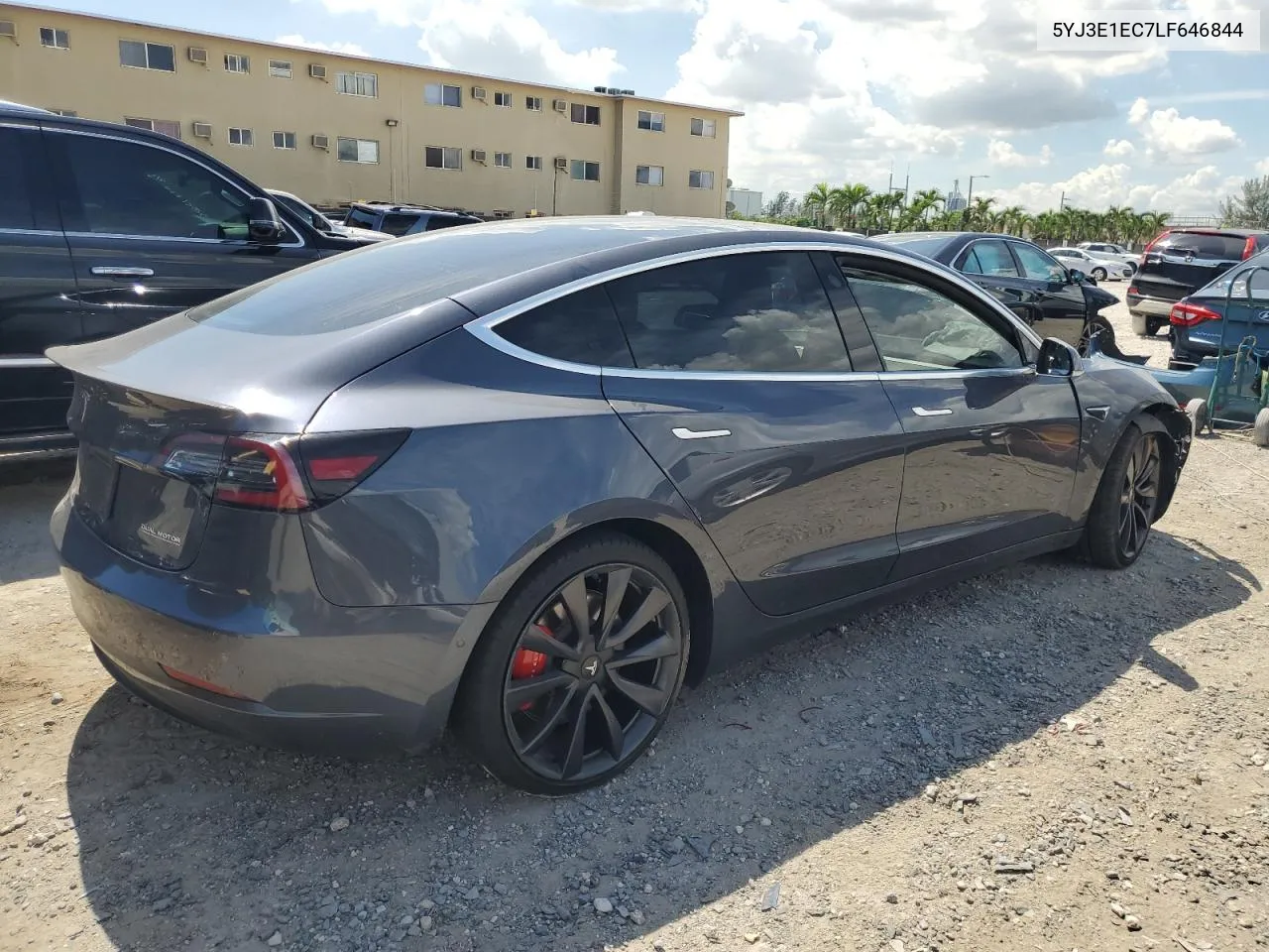 2020 Tesla Model 3 VIN: 5YJ3E1EC7LF646844 Lot: 73945704