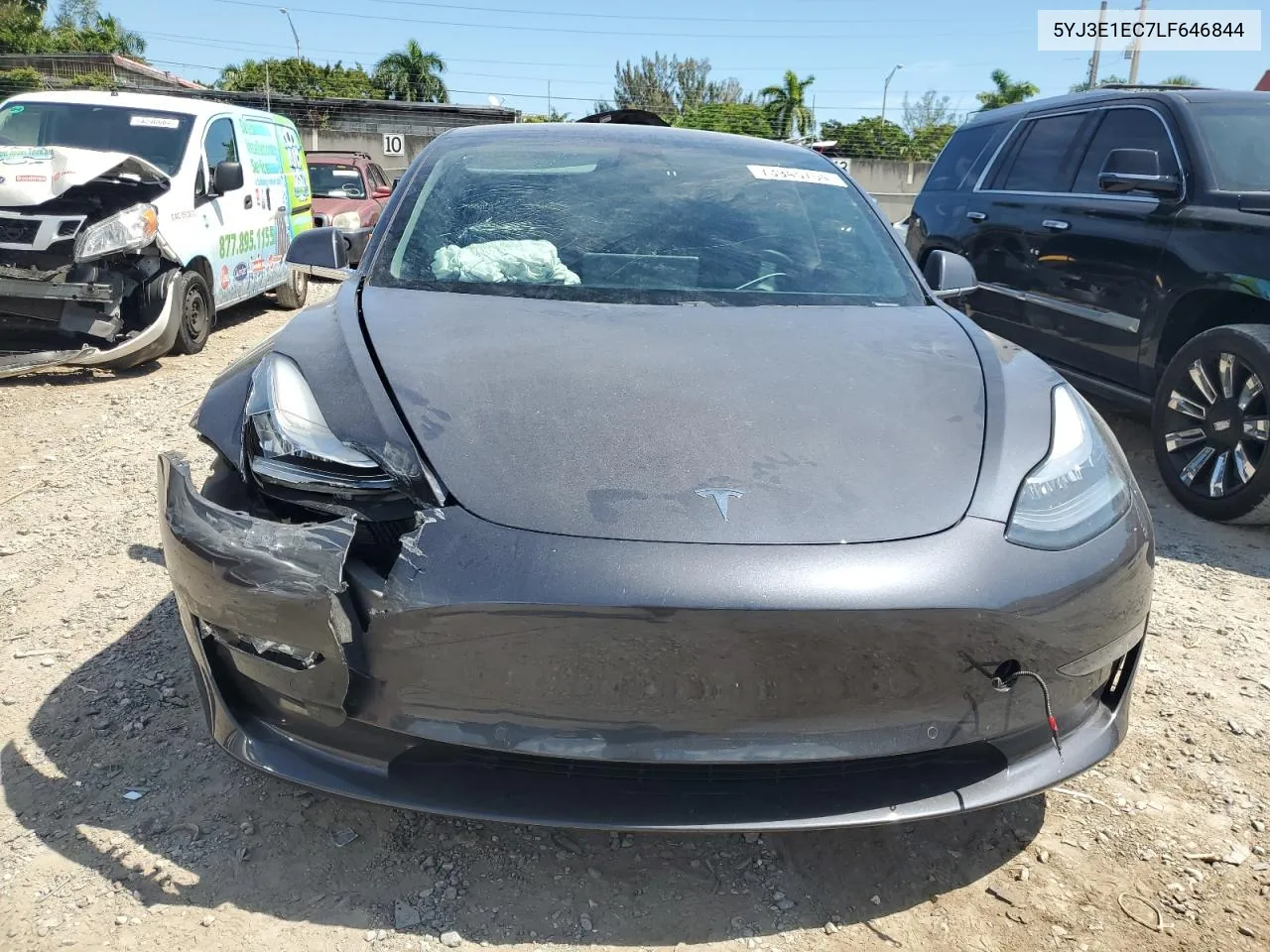 2020 Tesla Model 3 VIN: 5YJ3E1EC7LF646844 Lot: 73945704