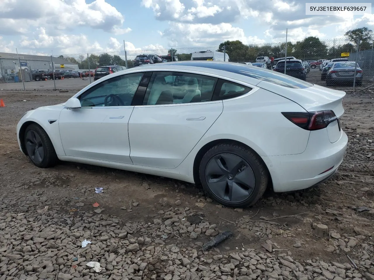 2020 Tesla Model 3 VIN: 5YJ3E1EBXLF639667 Lot: 74036634