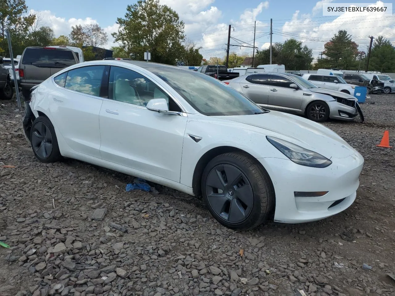 2020 Tesla Model 3 VIN: 5YJ3E1EBXLF639667 Lot: 74036634