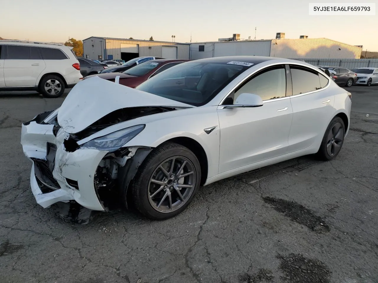 2020 Tesla Model 3 VIN: 5YJ3E1EA6LF659793 Lot: 74051394