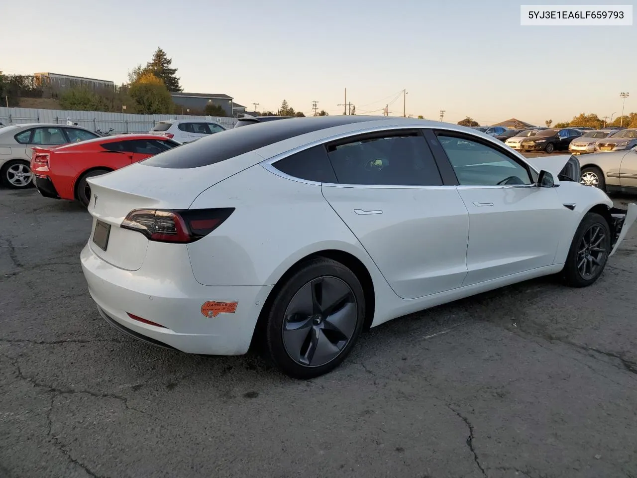 2020 Tesla Model 3 VIN: 5YJ3E1EA6LF659793 Lot: 74051394