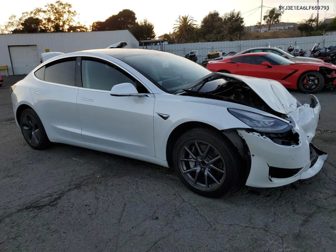 2020 Tesla Model 3 VIN: 5YJ3E1EA6LF659793 Lot: 74051394