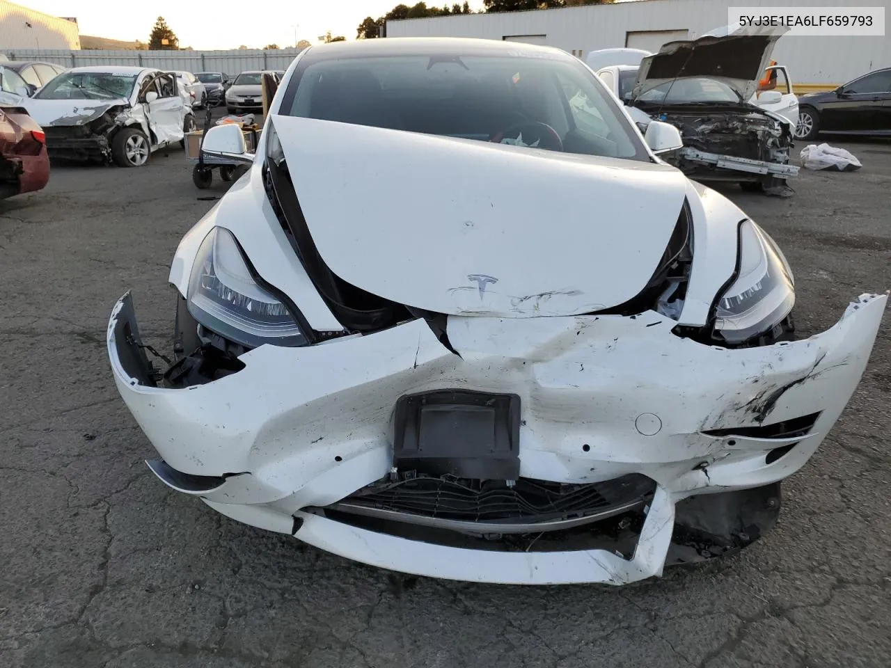 2020 Tesla Model 3 VIN: 5YJ3E1EA6LF659793 Lot: 74051394