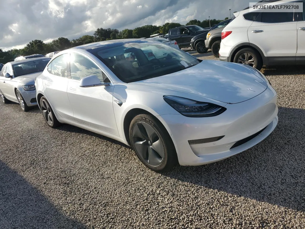 2020 Tesla Model 3 VIN: 5YJ3E1EA7LF792708 Lot: 74125484