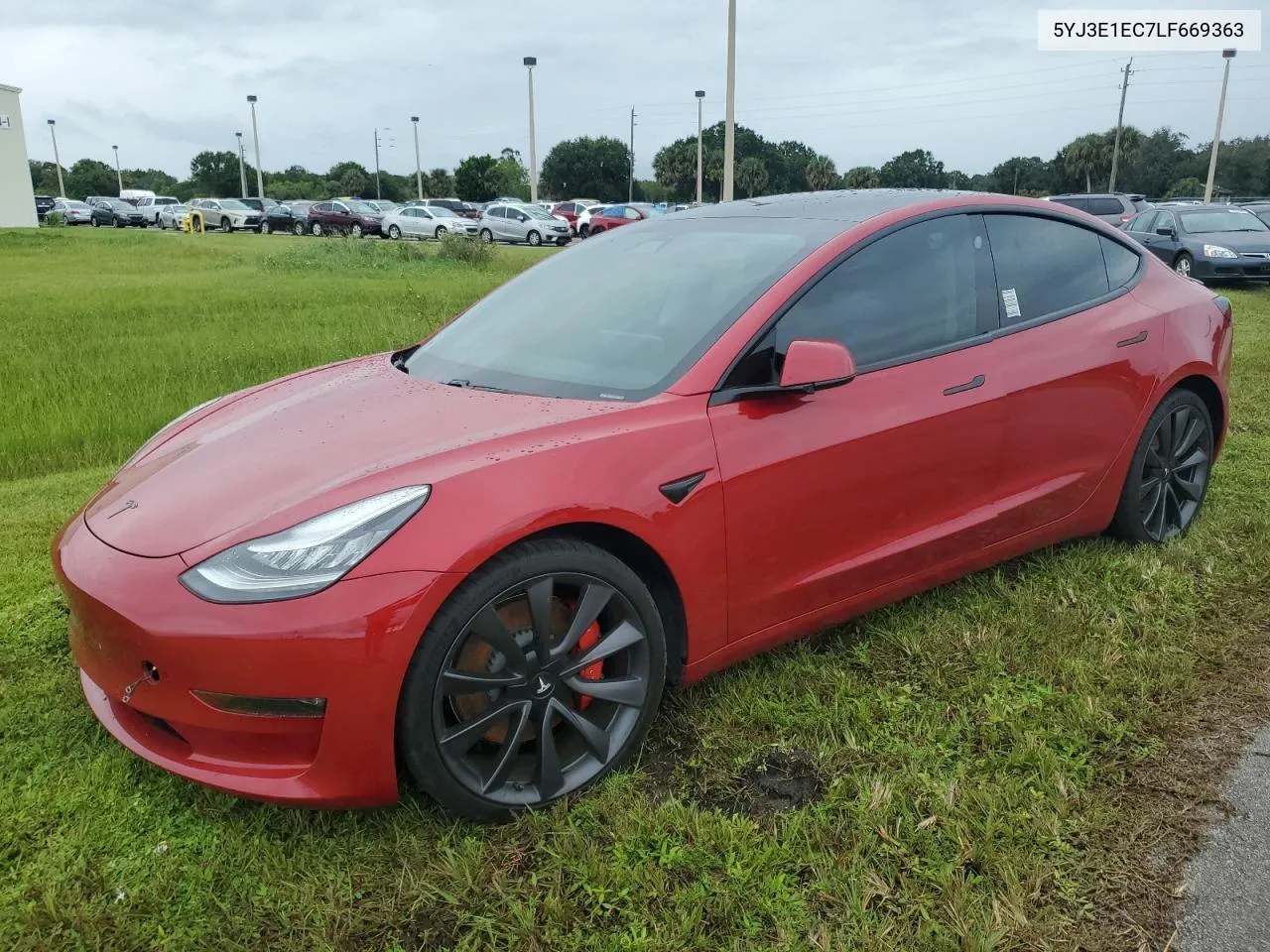 2020 Tesla Model 3 VIN: 5YJ3E1EC7LF669363 Lot: 74174834