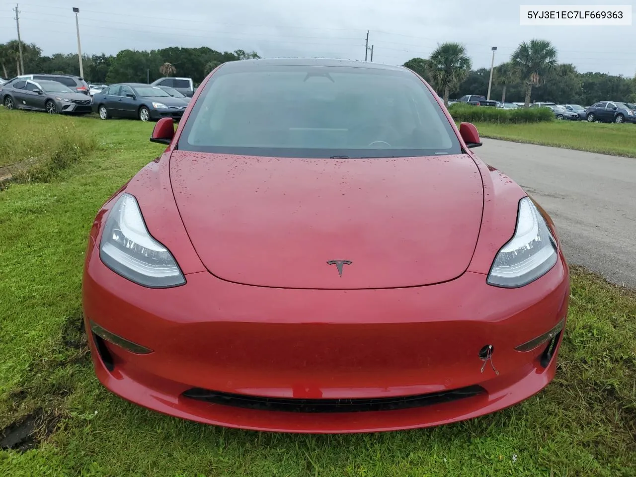 2020 Tesla Model 3 VIN: 5YJ3E1EC7LF669363 Lot: 74174834