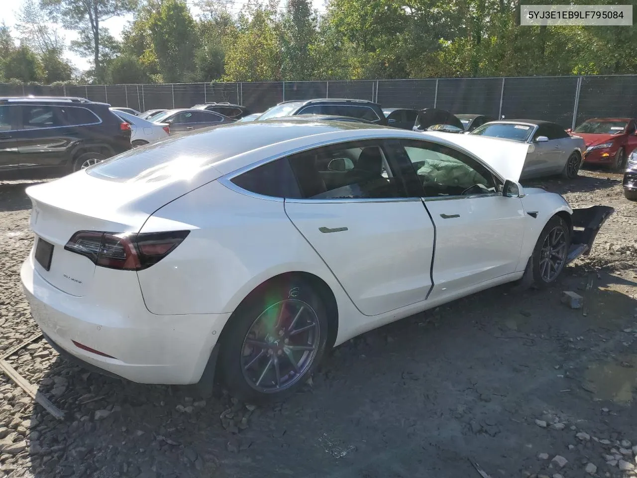 2020 Tesla Model 3 VIN: 5YJ3E1EB9LF795084 Lot: 74257924