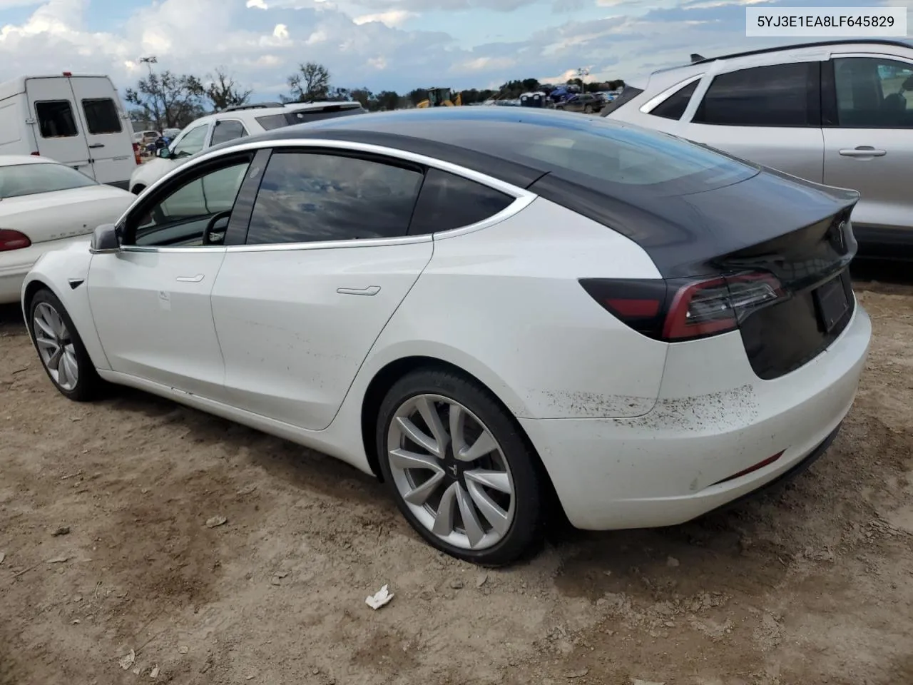 2020 Tesla Model 3 VIN: 5YJ3E1EA8LF645829 Lot: 74549564