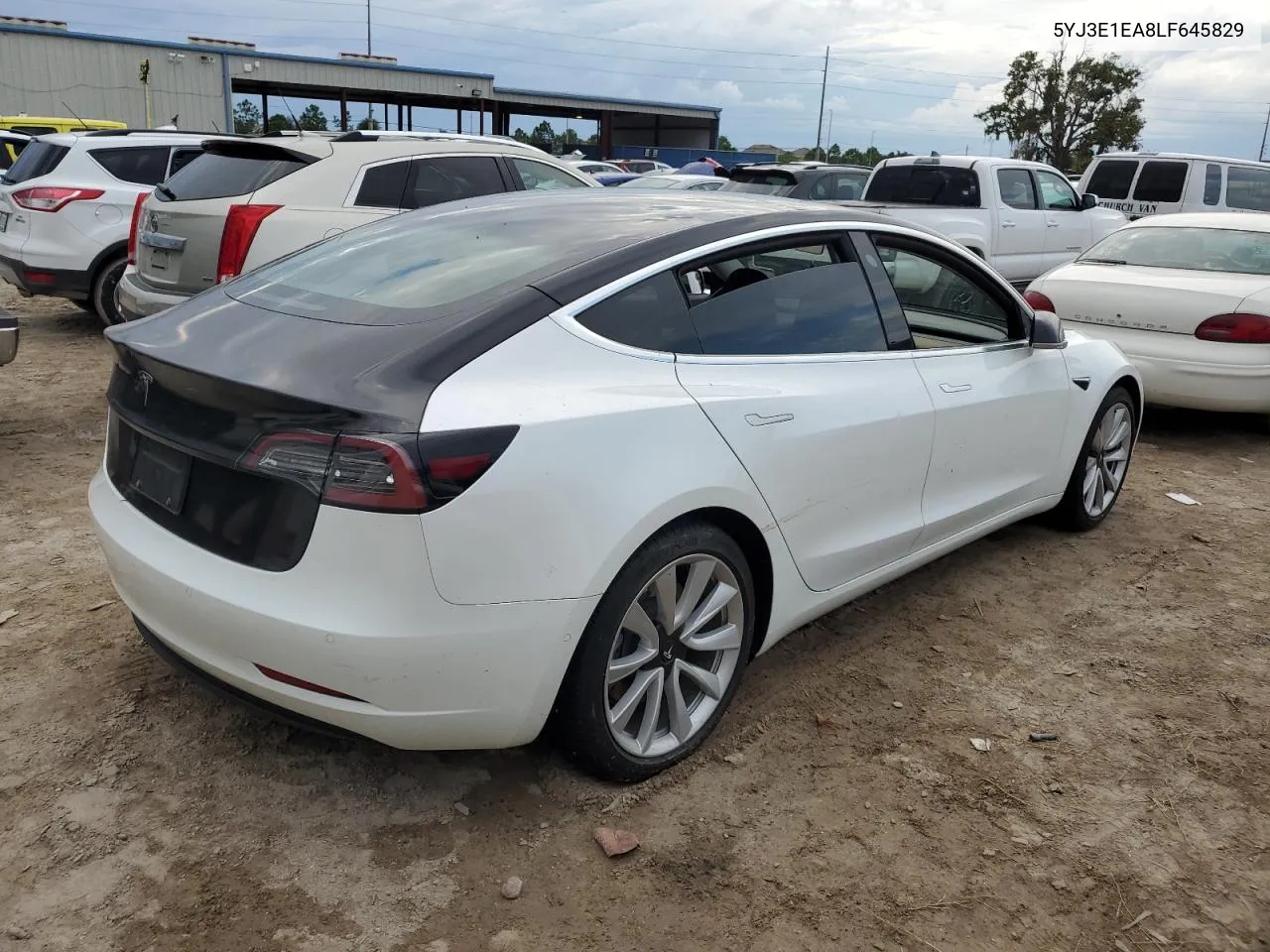 2020 Tesla Model 3 VIN: 5YJ3E1EA8LF645829 Lot: 74549564