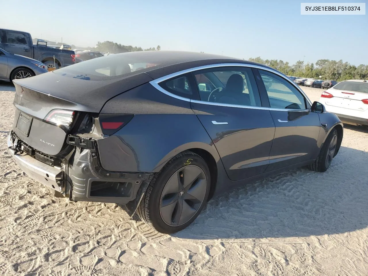 2020 Tesla Model 3 VIN: 5YJ3E1EB8LF510374 Lot: 74612834