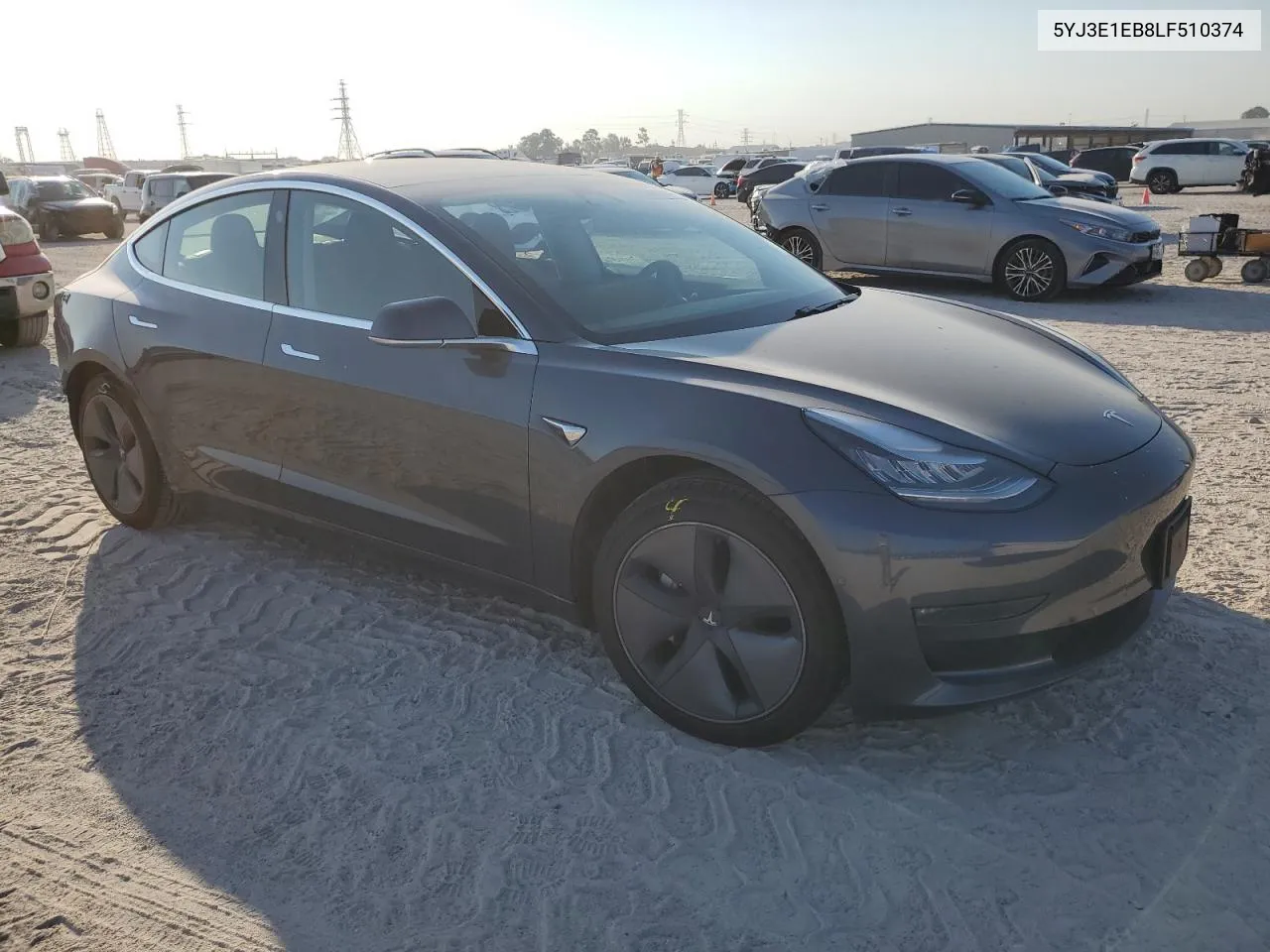 2020 Tesla Model 3 VIN: 5YJ3E1EB8LF510374 Lot: 74612834