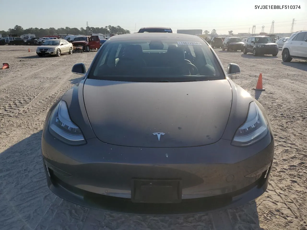 2020 Tesla Model 3 VIN: 5YJ3E1EB8LF510374 Lot: 74612834