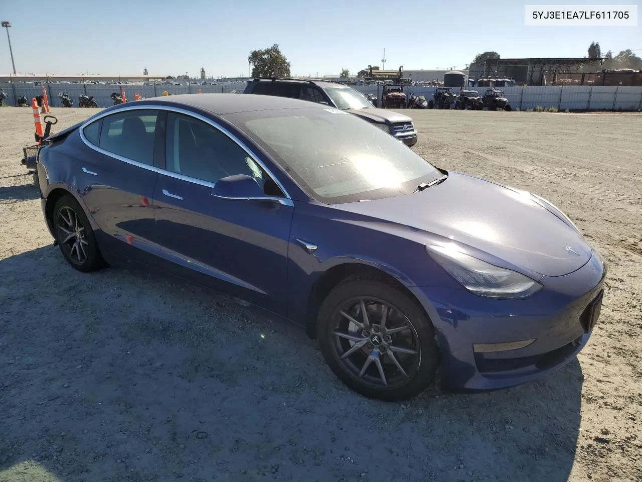 2020 Tesla Model 3 VIN: 5YJ3E1EA7LF611705 Lot: 74632634